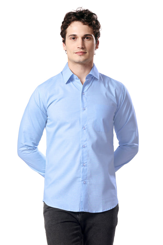 MAN SHIRT FULL SLEEVE SKY BLUE REGULAR